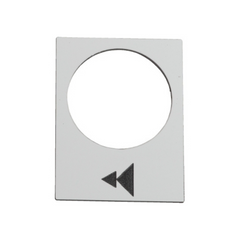 Schneider Electric Marked Legend 30 X 40mm White Raise or Right Slow-Fast ZB2BY4903 - Slide 1