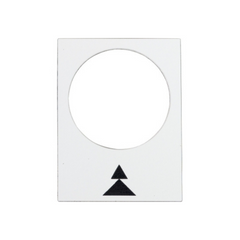 Schneider Electric Marked Legend 30 X 40mm White Right Slow-Fast ZB2BY4909 - Slide 1