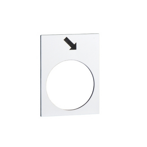 Schneider Electric Marked Legend 30x40mm White Forward Slow ZB2BY4913