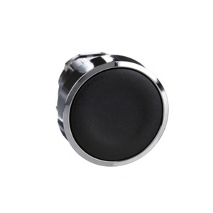 Schneider Electric Harmony XB4 Black Flush Push Button Head Ø22 Spring Return Unmarked ZB4BA2