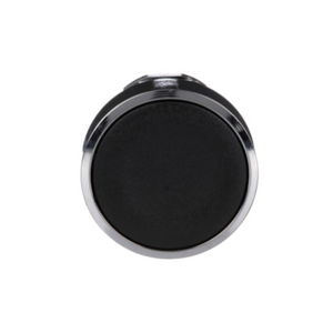 Schneider Electric Harmony XB4 Black Flush Push Button Head Ø22 Spring Return Unmarked ZB4BA2