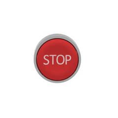 Schneider Electric Harmony XB4 Red Flush Push Button Head Ø22 Spring Return STOP ZB4BA434 - Slide 2