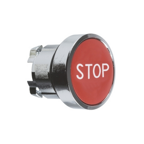 Schneider Electric Harmony XB4 Red Flush Push Button Head Ø22 Spring Return STOP ZB4BA434