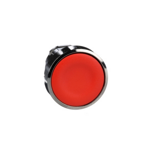 Schneider Electric Harmony XB4 Red Flush Push Button Head Ø22 Spring Return Unmarked ZB4BA4