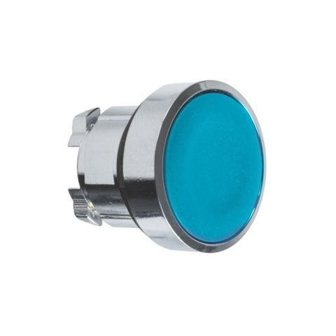 Schneider Electric Harmony XB4 Blue Flush Pushbutton Head Ø22 Spring Return Unmarked ZB4BA6