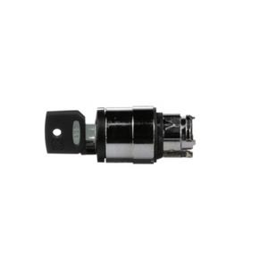 Schneider Electric Key Switch Selector Head Metal Black Ø22 Key n°455 2 Positions Stay Put ZB4BG4
