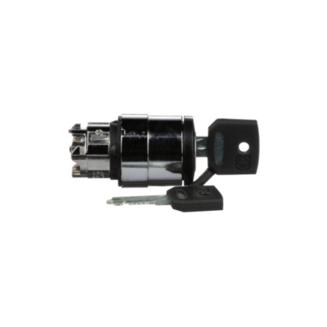 Schneider Electric Harmony XB4 Key Switch Selector Head Metal Black Ø22 Key n°455 2 Positions Stay Put ZB4BG4