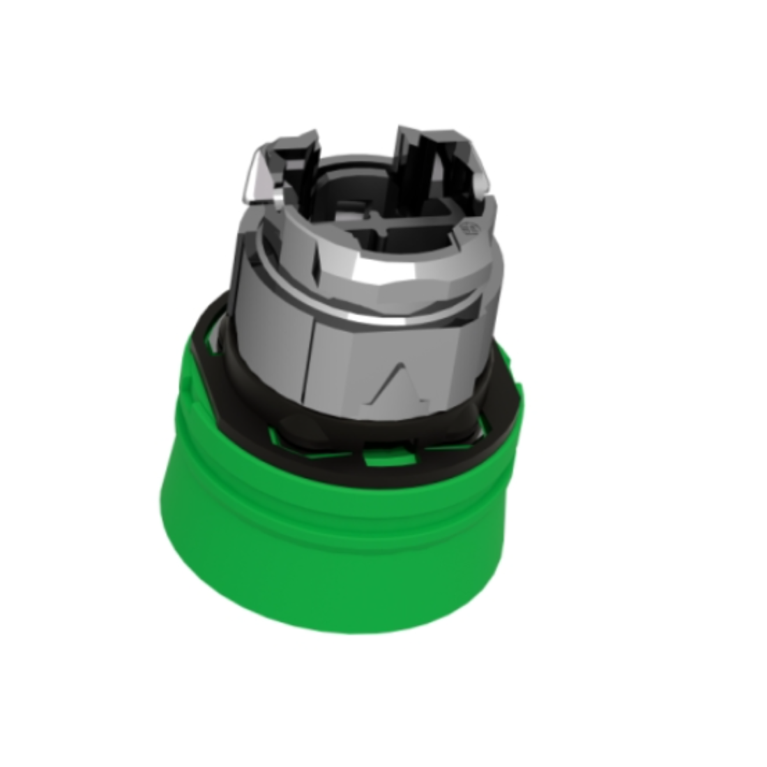 Schneider Electric Harmony XB4 Green Flush Push Button Head Ø22 Spring Return Unmarked ZB4BP3S
