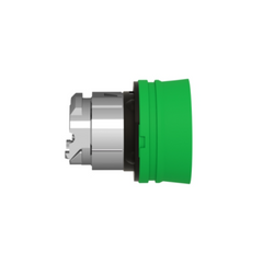 Schneider Electric Harmony XB4 Green Flush Push Button Head Ø22 Spring Return Unmarked ZB4BP3S - Slide 3