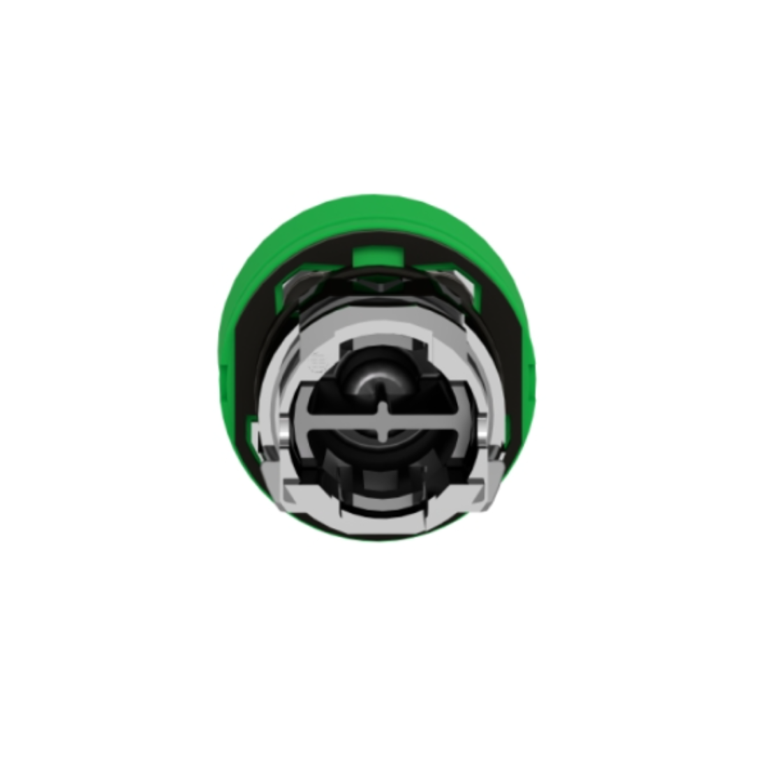 Schneider Electric Harmony XB4 Green Flush Push Button Head Ø22 Spring Return Unmarked ZB4BP3S