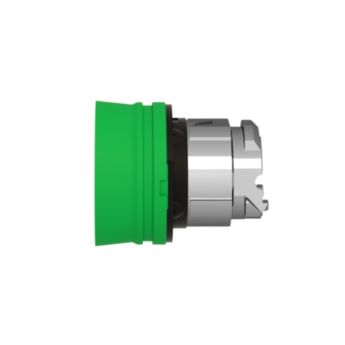 Schneider Electric Harmony XB4 Green Flush Push Button Head Ø22 Spring Return Unmarked ZB4BP3S