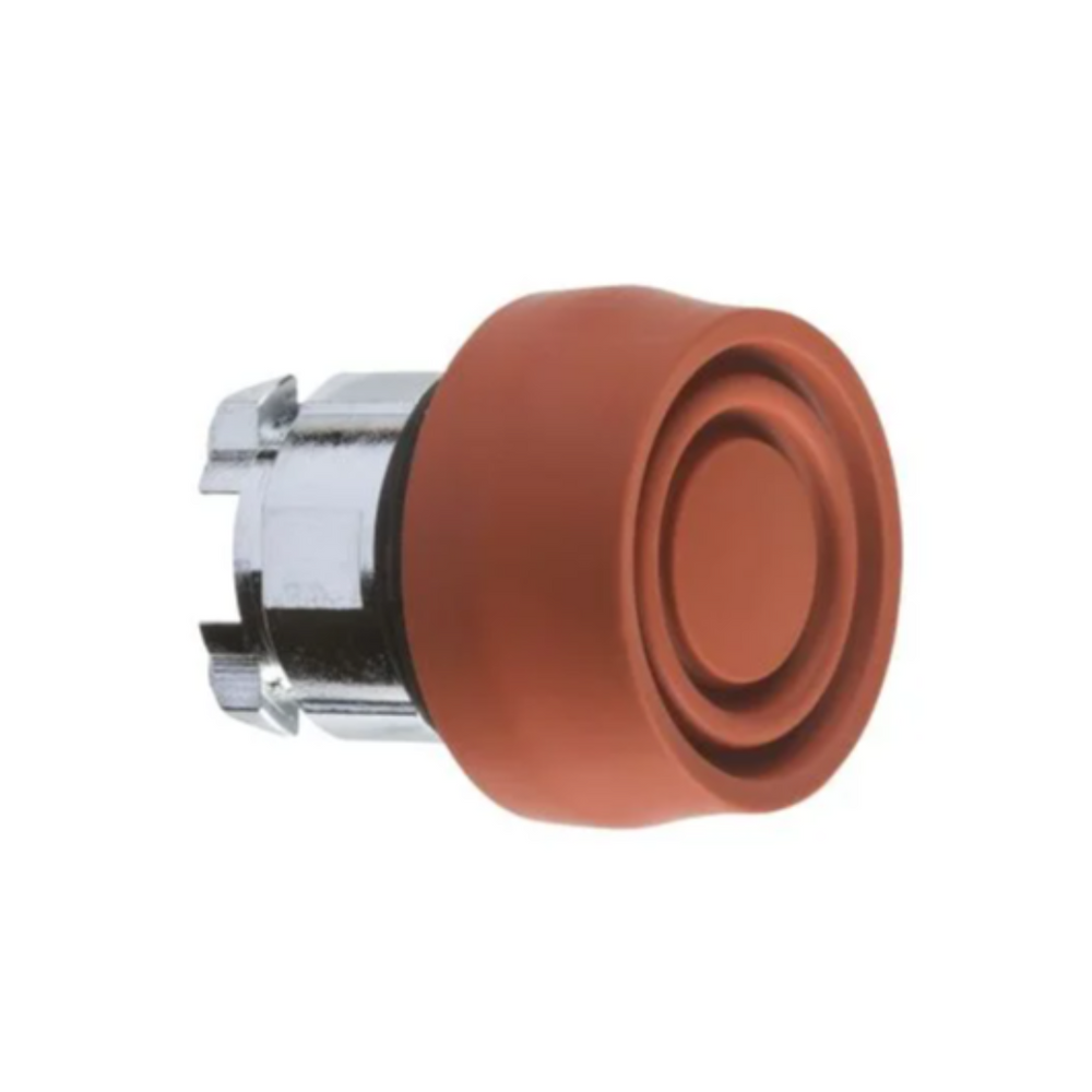 Schneider Electric Harmony XB4 Red Flush Push Button Head Ø22 Spring Return Unmarked ZB4BP4S