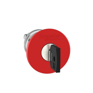 Schneider Electric Harmony XB4 Emergency Stop Head Switching Off Metal Red Mushroom 40mm 22mm Trigger Latching Key Release ZB4BS944