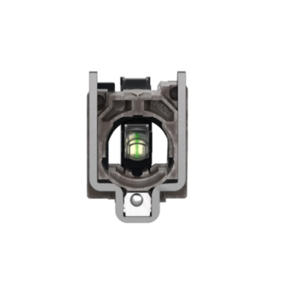 Schneider Electric Harmony XB4 White Light Block with Body/Fixing Collar Integral LED 24-120V ZB4BVBG1