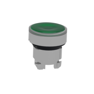Schneider Electric Harmony XB4 Green Flush Illuminated Push Button Head Ø22 Spring Return for Integral LED ZB4BW333