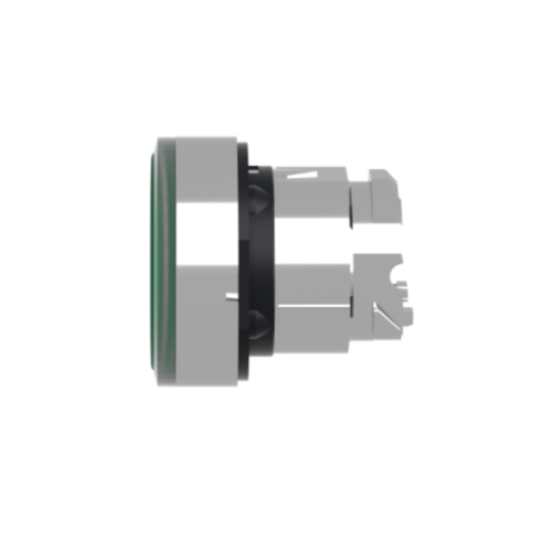 Schneider Electric Harmony XB4 Green Flush Illuminated Push Button Head Ø22 Spring Return for Integral LED ZB4BW333