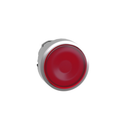 Schneider Electric Harmony XB4 Red Flush Illuminated Push Button Head Ø22 Spring Return for Integral LED ZB4BW343