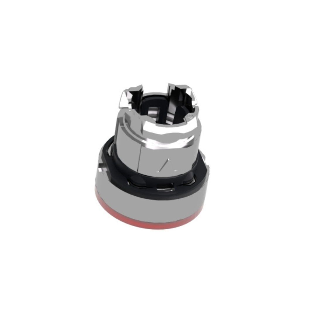 Schneider Electric Harmony XB4 Red Flush Illuminated Pushbutton Head Ø22 Spring Return for BA9s Bulb ZB4BW34
