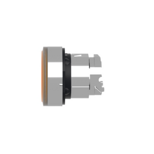 Schneider Electric Harmony XB4 Head for Illuminated Push Button Metal Orange Flush 22mm Universal LED Spring Return Plan Lens ZB4BW353