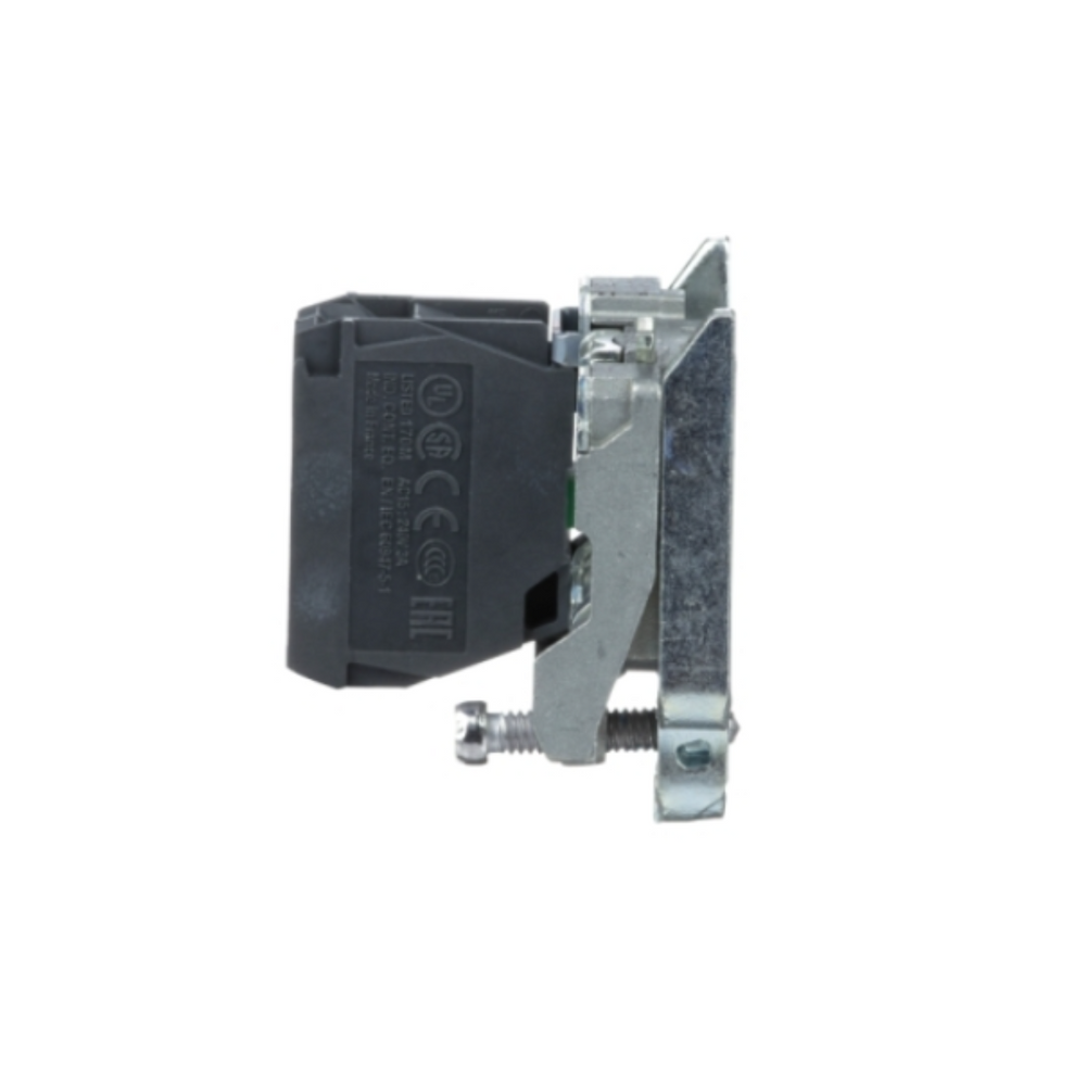 Schneider Electric ZB4BZ101 Single Contact Block With Body/Fixing Collar, 1NO, Screw Clamp Terminal