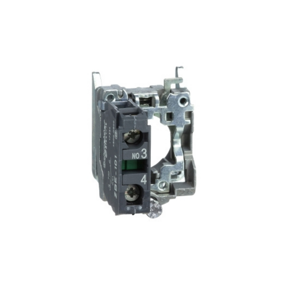 Schneider Electric Harmony XB4 Single Contact Block with Body/Fixing Collar 1NO Screw Clamp Terminal ZB4BZ101