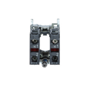 Schneider Electric Harmony XB4 Single Contact Block with Body/Fixing Collar 2NC Screw Clamp Terminal ZB4BZ104