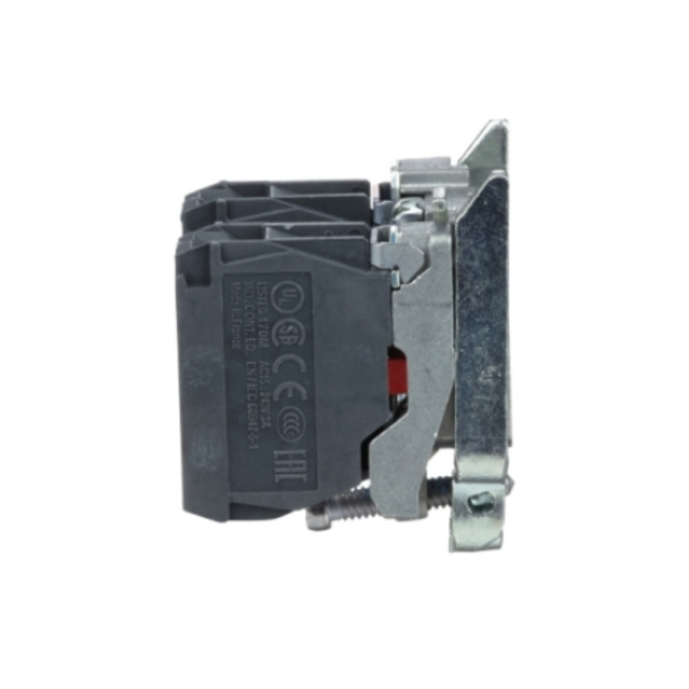 Schneider Electric Harmony XB4 Single Contact Block with Body/Fixing Collar 1NO + 1NC Screw Clamp Terminal ZB4BZ105