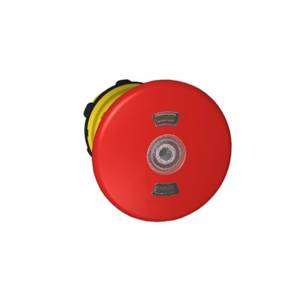 Schneider Electric Red Ø40 Illuminated Emergency Stop Push Button Head Ø22 Trigger and Latching ZB5AT8643M