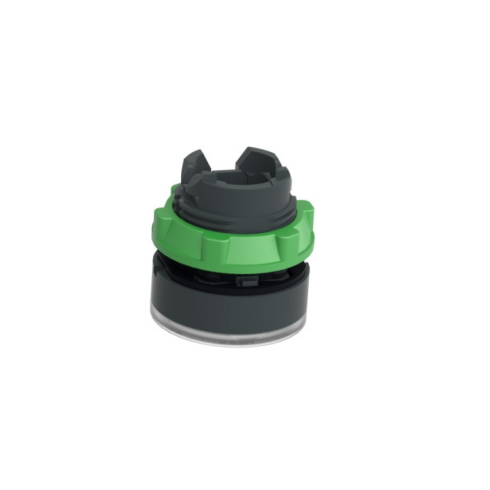 Schneider Electric Harmony XB5 White Flush Illuminated Pushbutton Head Ø22 Spring Return for Integral LED ZB5AW313