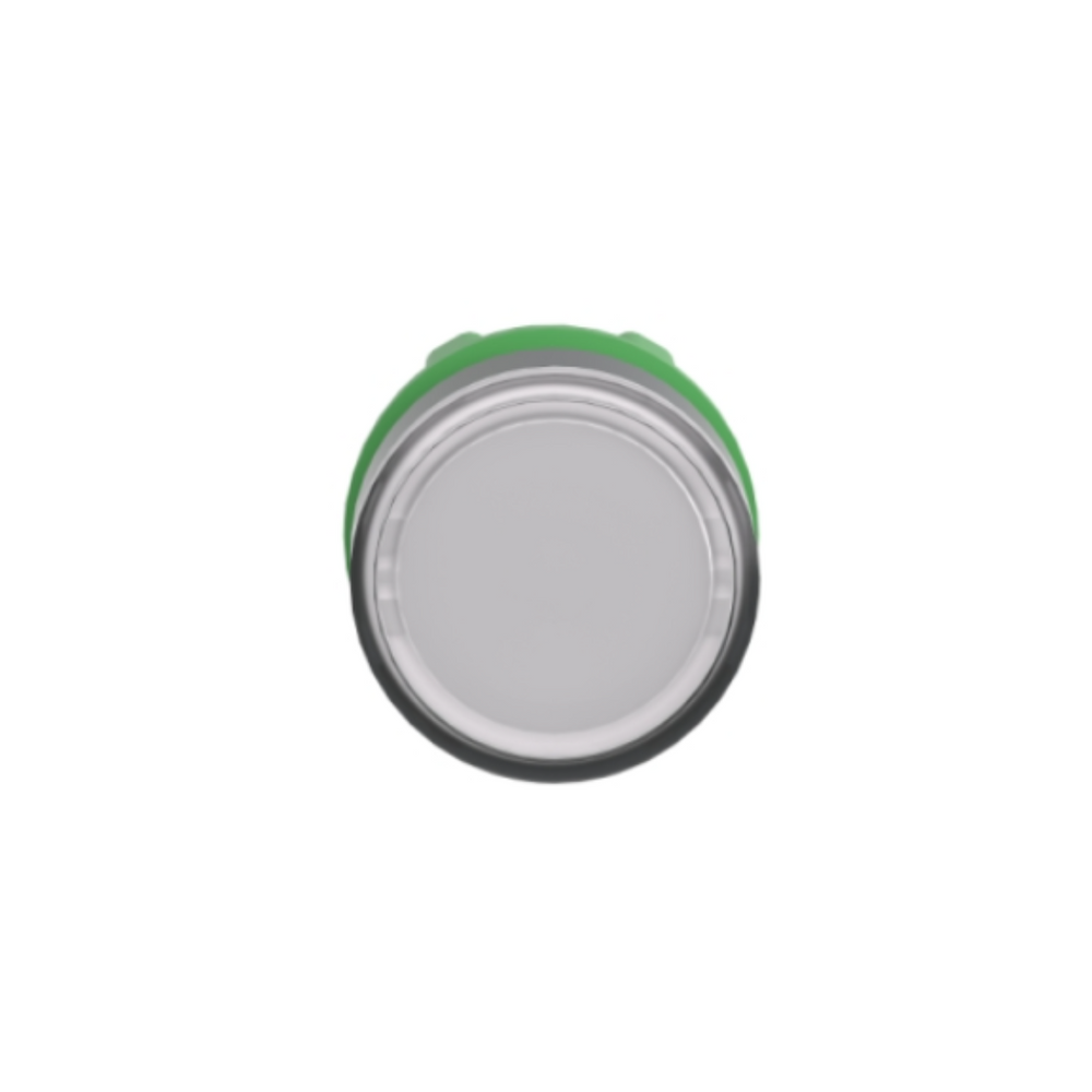 Schneider Electric Harmony XB5 White Flush Illuminated Pushbutton Head Ø22 Spring Return for Integral LED ZB5AW313