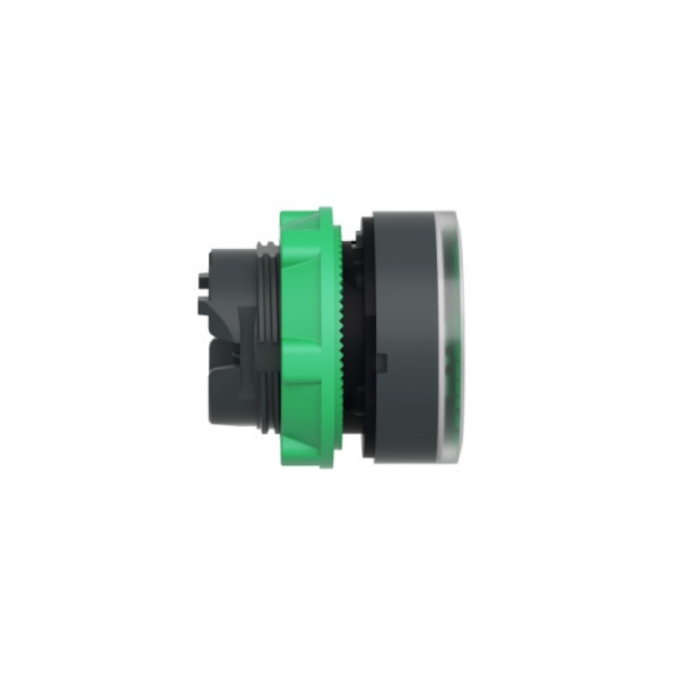 Schneider Electric Harmony XB5 Green Flush Illuminated Push Button Head Ø22 Spring Return for Integral LED ZB5AW333