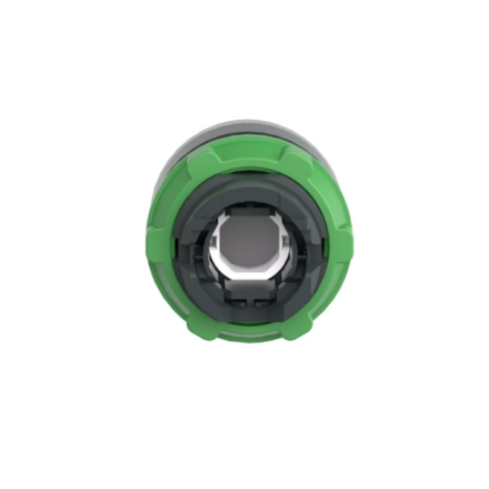 Schneider Electric Harmony XB5 Green Flush Illuminated Push Button Head Ø22 Spring Return for Integral LED ZB5AW333
