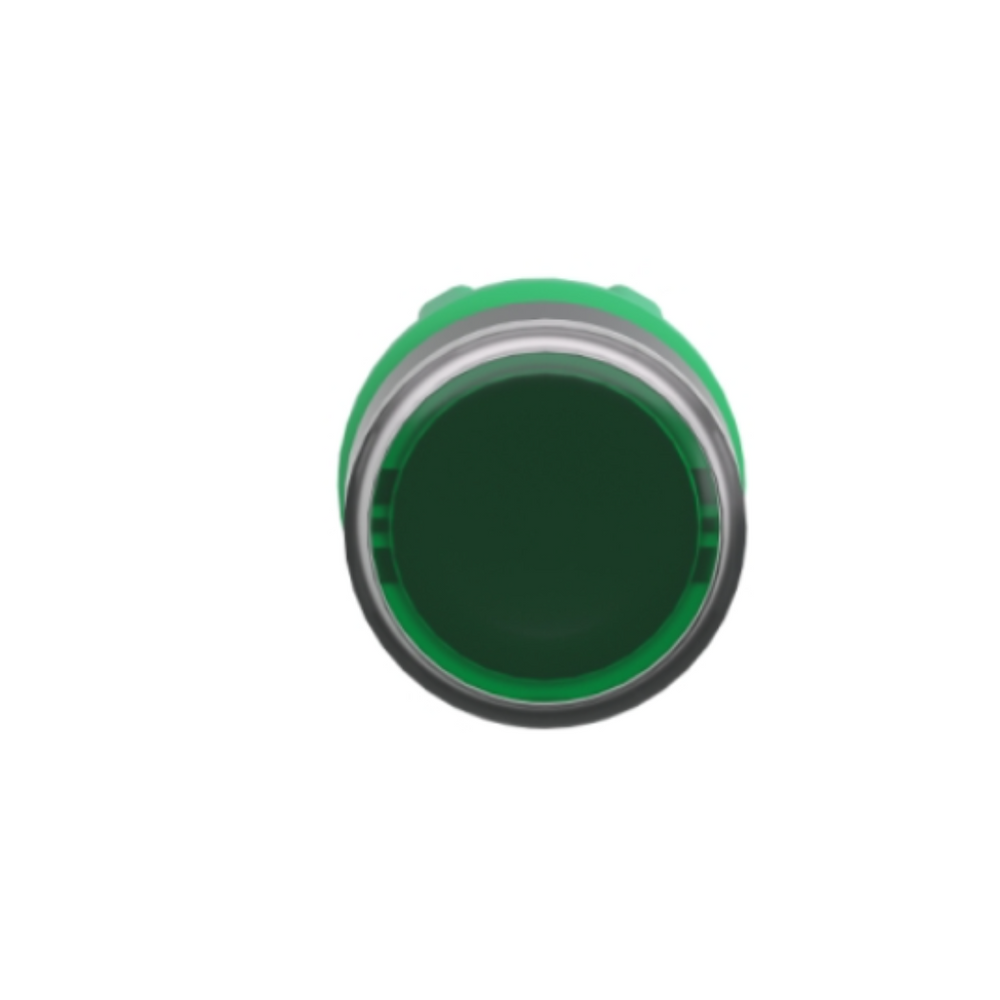 Schneider Electric Harmony XB5 Green Flush Illuminated Push Button Head Ø22 Spring Return for Integral LED ZB5AW333