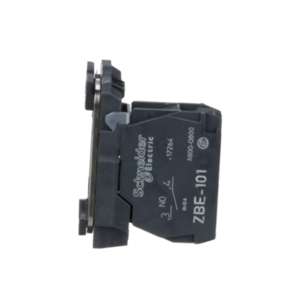 Schneider Electric Harmony XB5 Single Contact Block with Body/Fixing Collar 1NO Screw Clamp Terminal ZB5AZ101