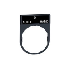 Schneider Electric Legend Holder 30x40mm with Legend 8x27mm with Marking AUTO-O-HAND ZBY2385 - Slide 1