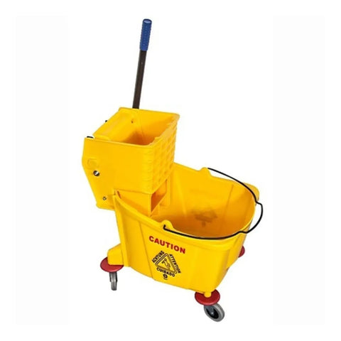 Single Mop Bucket Trolley with Wringer