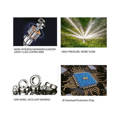 Spaino 1.5HP Centrifugal Water Pump SPM150 - Slide 2