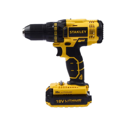 Stanley SCD20S2K-B5 Power Tool Cordless 18V 1.5Ah Li-Ion Drill Driver Kit Box