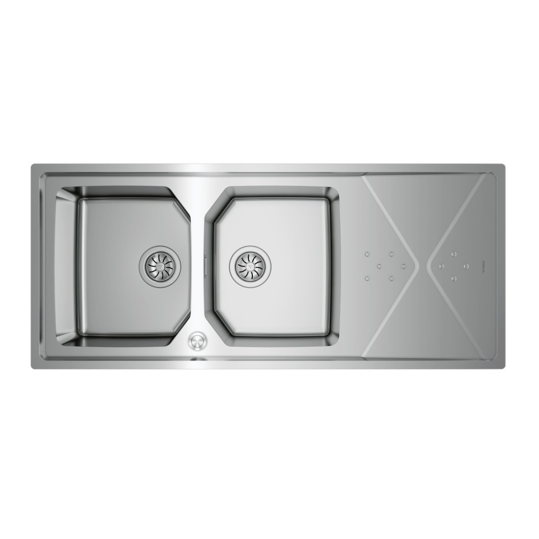 Teka 2-In-1 Installation Stainless Steel Sink Brooklyn 80 M-XP 2B 1D