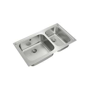 Teka Inset Stainless Steel Sink with Two Bowls Classic 2B 86