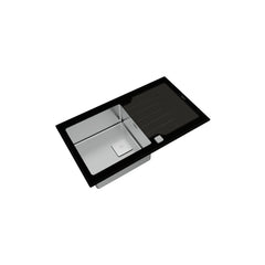 Teka Inset PureLine Glass Sink Diamond RS15 1B 1D 86 AUTO BK - Slide 4