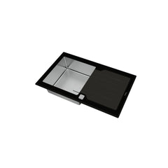 Teka Inset PureLine Glass Sink Diamond RS15 1B 1D 86 AUTO BK - Slide 3