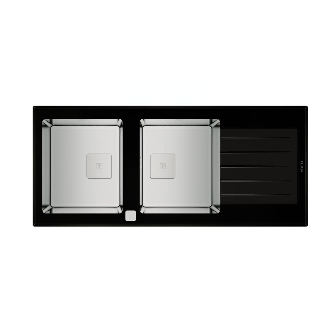 Teka Inset PureLine Glass Sink Diamond RS15 2B 1D AUTO