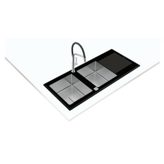 Teka Inset PureLine Glass Sink Diamond RS15 2B 1D AUTO - Slide 4