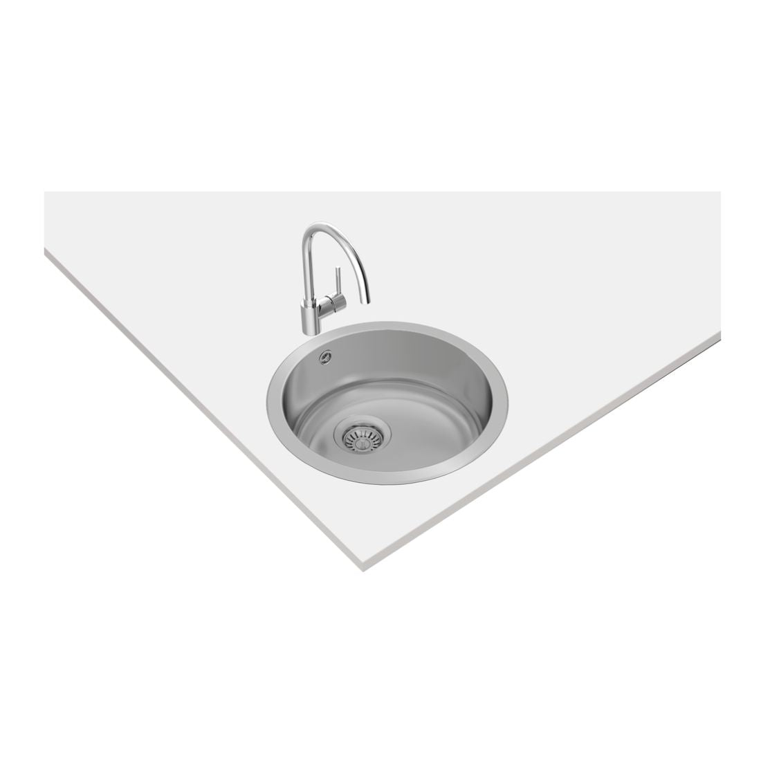 Teka 2-In-1 Installation Stainless Steel Sink Starbright 45 E-XN 1B RND