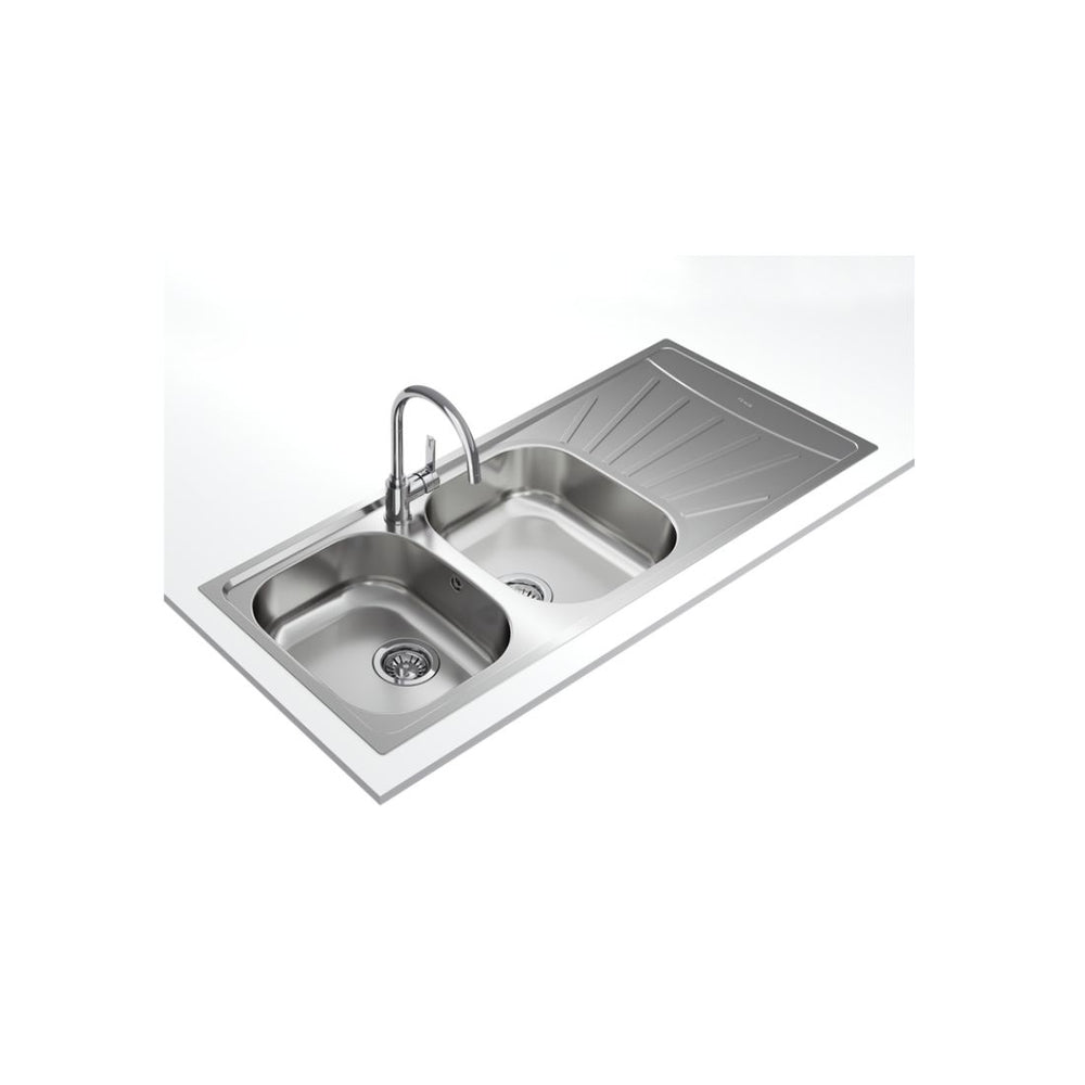 Teka Inset Reversible Sink Starbright 80 E-XN 2B 1D