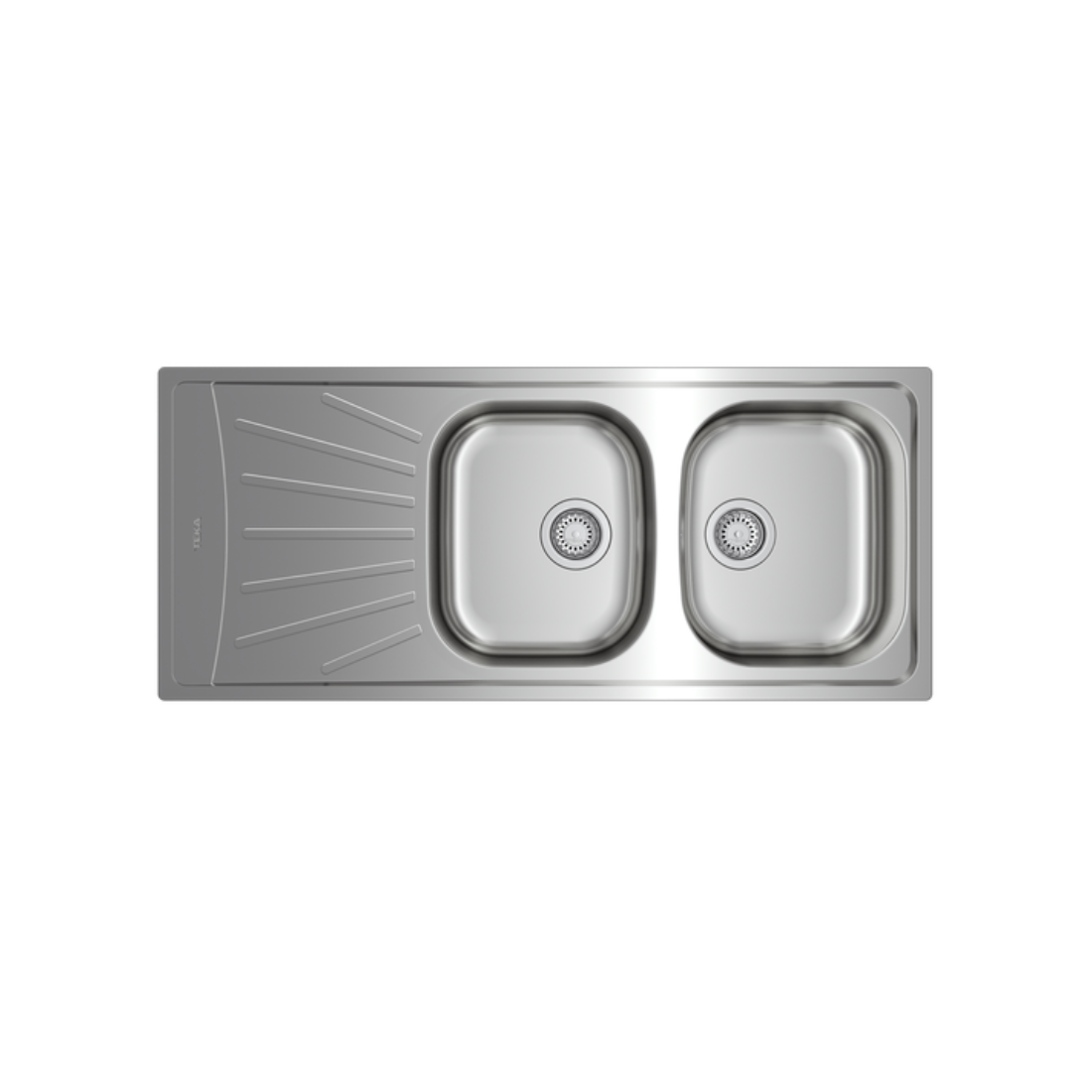 Teka Inset Two Bowls One Drainer Reversible Sink Tekaway Starbright 80 E-XN 2B 1D