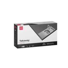 Teka Inset Two Bowls One Drainer Reversible Sink Tekaway Starbright 80 E-XN 2B 1D - Slide 3