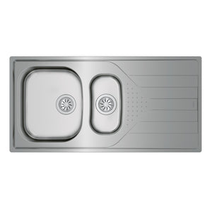 Teka Inset Reversible Stainless Steel Sink Universe 60 T-XP 1½B 1D