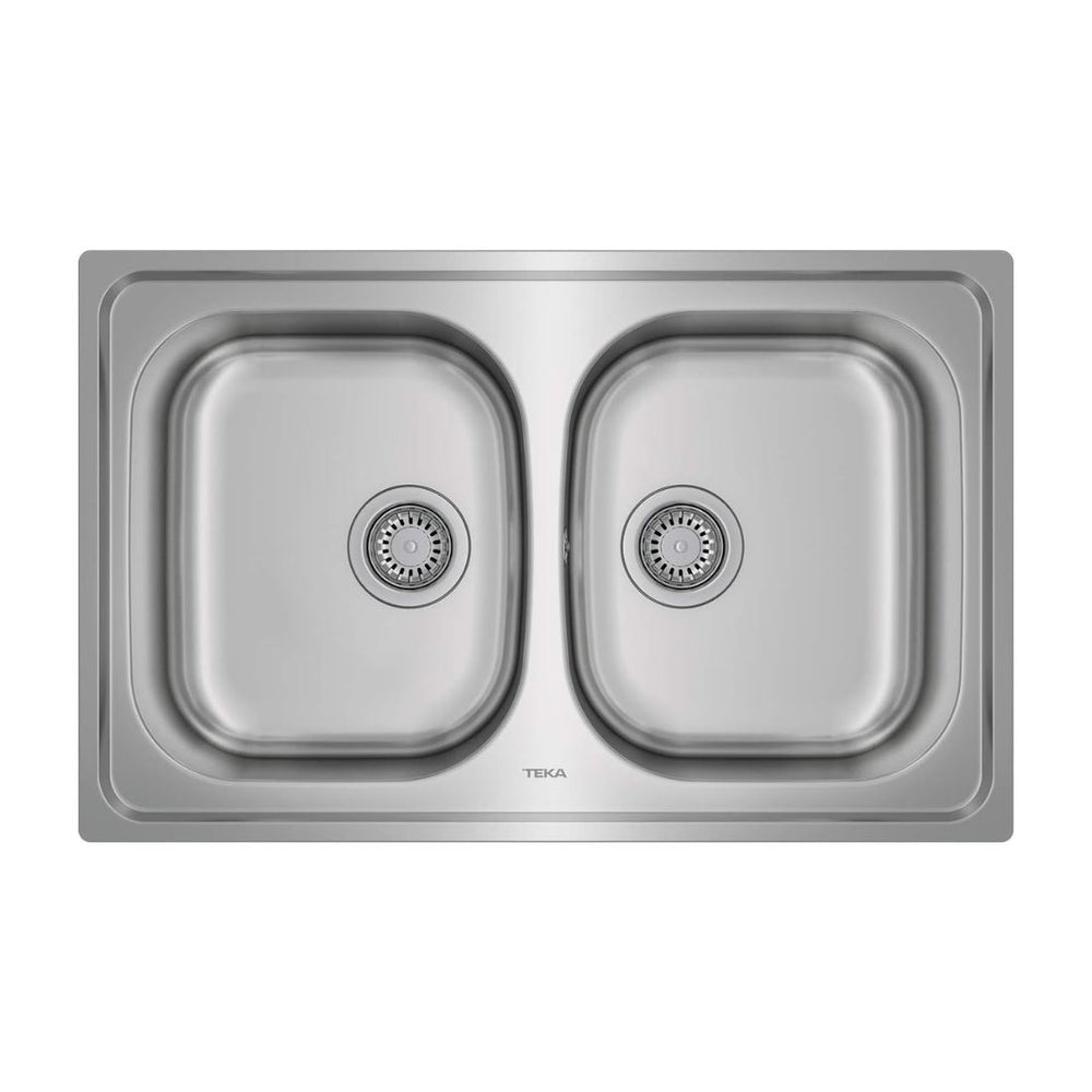 Teka Inset Stainless Steel 2 Bowls Sink Universe 80 T-XP 2B